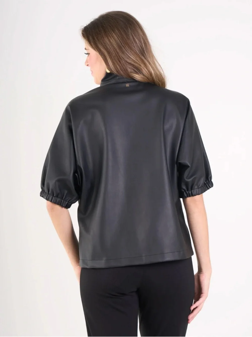 EMILY MCCARTHY POPPY TOP Black Size Small MSRP $198 - Picture 2 of 9